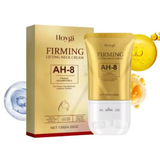 Firming Neck Cream with Roller Moisturizing Tightening Lotion Jawline Double Chin Lifting Massage Anti Aging Neck Skin Care